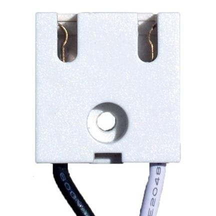 T8-T12 UNSHUNTED TOMBSTONE W/ CENTER HOLE & 9" LEADS