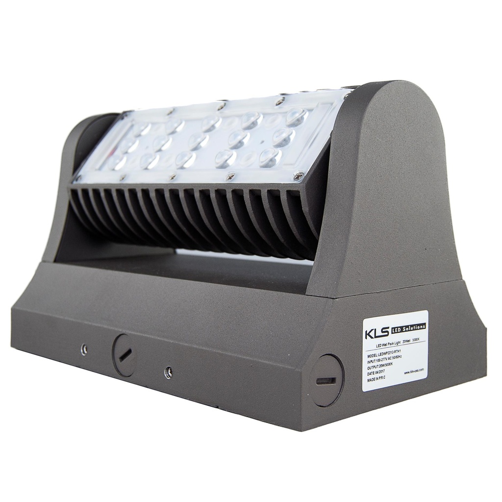 LED WALL PACK 20W 5K 2240LM ROTATING UNV UL
